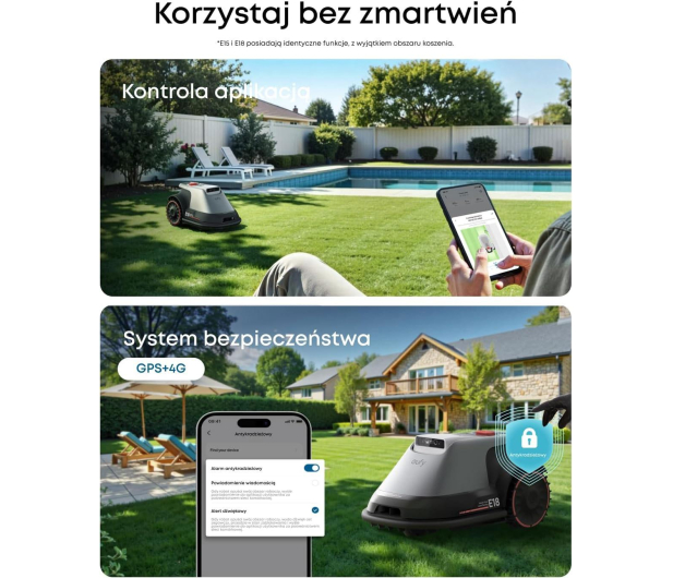 eufy Robot koszący E18 Szary - 1483957 - zdjęcie 7
